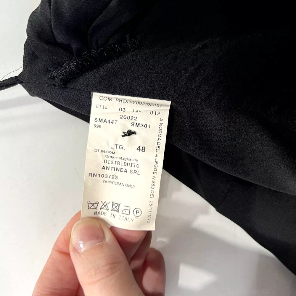 Armani Collezini Black Ruched Strapless Maxi Open Back Dress - Picture 11 of 12